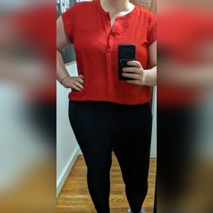 Liz Claiborne Short Sleeve Blouse Size XL